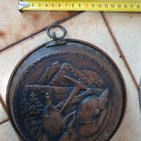 Antico stampo in rame