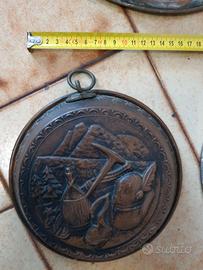 Antico stampo in rame