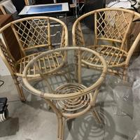 Poltroncine set vimini