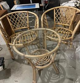 Poltroncine set vimini