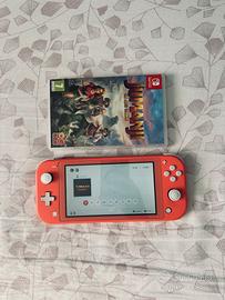 Nintendo switch lite rosa corallo