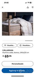 Piumino in vera piuma d’oca ikea