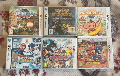 Lotto giochi videogiochi pokemon 3ds,ds carte