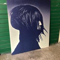 Stampa pubblicità anni 80 125x150 cm