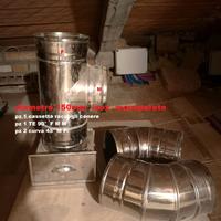 RACCORDI  FUMO  STUFA LEGNA  INOX  DIAM.150