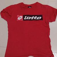 Maglietta Uomo Rossa Lotto Slim Fit Taglia S
