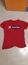Maglietta Uomo Rossa Lotto Slim Fit Taglia S