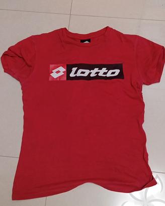 Maglietta Uomo Rossa Lotto Slim Fit Taglia S