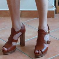 Sandali Liu Jo donna num.39, marroni tacchi alti