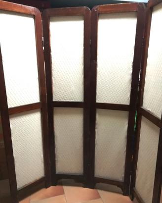 paravento legno vintage 4 ante