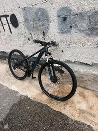 Bici big nine  grigia e azzurra