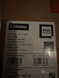 NUOVO - LENOVO Yoga slim 7 Luna Grey