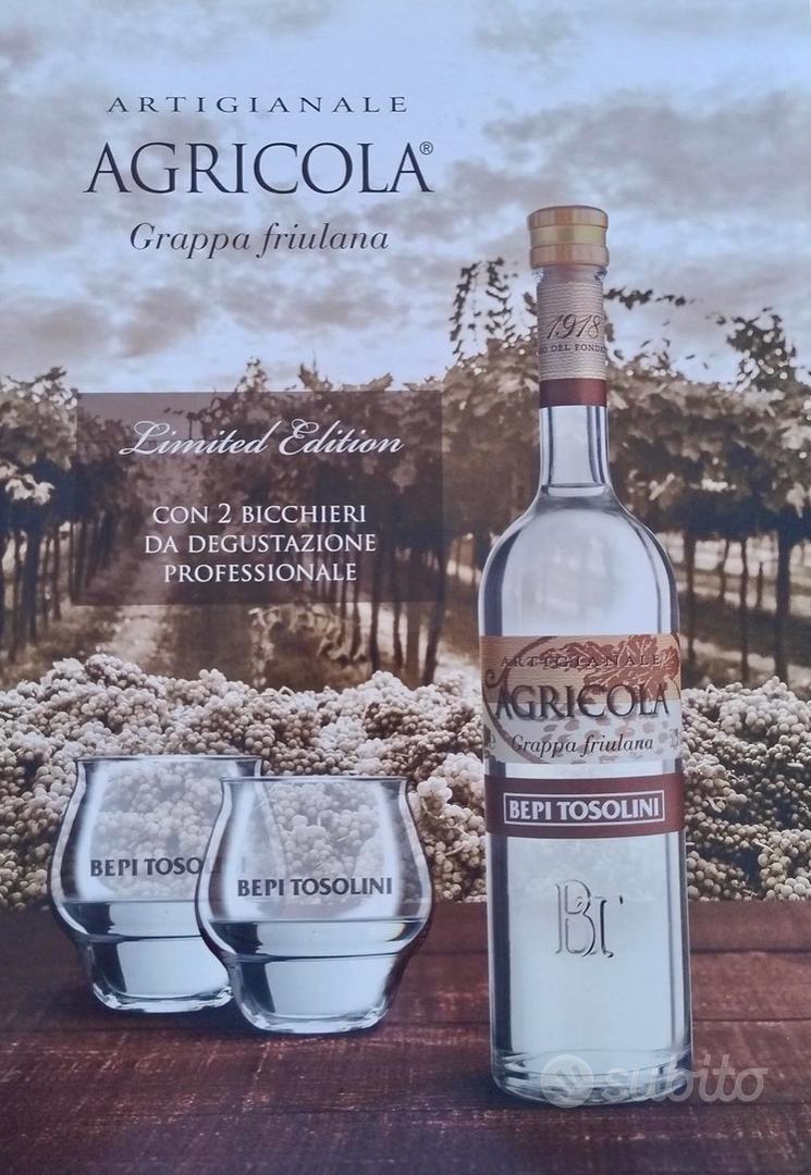 Grappa Agricola Bepi Tosolini 50 cl e 2 bicchieri - Collezionismo In  vendita a Palermo