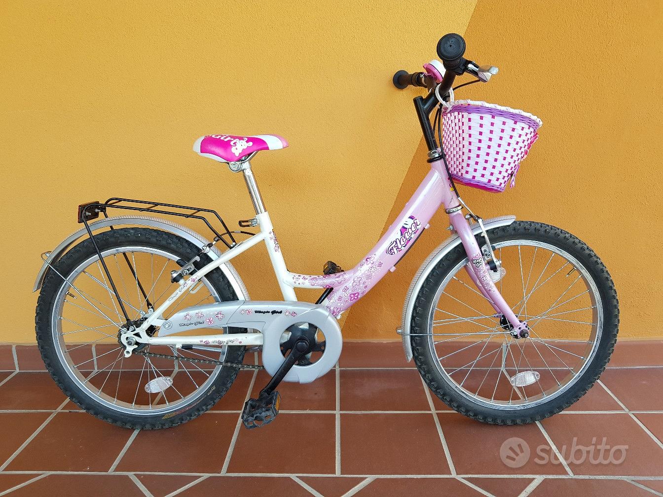 Bicicletta Barbie Ruota 20 Pollici 6 7 8 anni Cavalletto Bambina