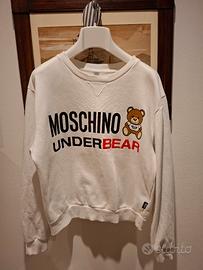 felpa bianca cotone elastico Moschino underbear M