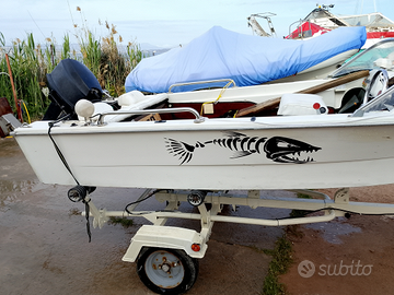 Barca + motore + carrello