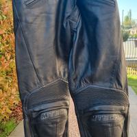 Pantaloni donna in pelle moto