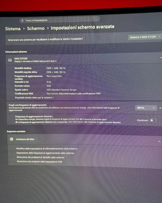 Monitor MSI MAG 27CQ6F 27” Curvo QHD 180hz