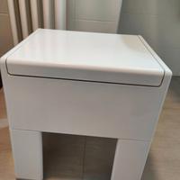 Sgabello bagno con contenitore