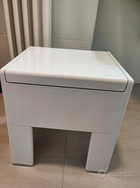 Sgabello bagno con contenitore