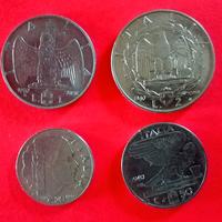 4 monete Regno d'Italia 