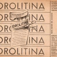 Cartolina Pubblicitaria IDROLITINA