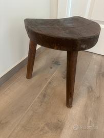 Sgabello Contadino antico in legno
