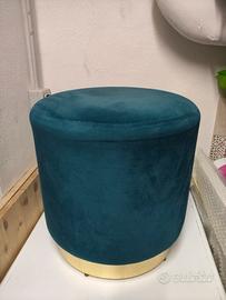 Pouf in velluto 