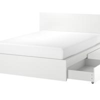 Letto Ikea con cassetti Malm 140x200