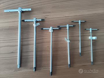 set di 6 chiavi nuove beta a T 