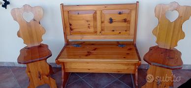 panca + 2 sedie 