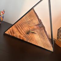 Orologio fatto a mano legno e metallo