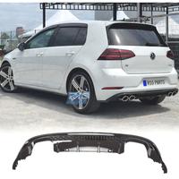 DIFFUSORE VOLKSWAGEN VW GOLF 7.5 17-20 LOOK R NERO