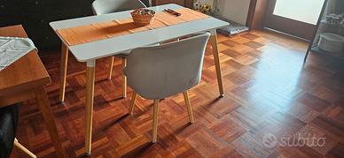 Tavolo Design Scandinavo 80x120 – Legno e Minimale