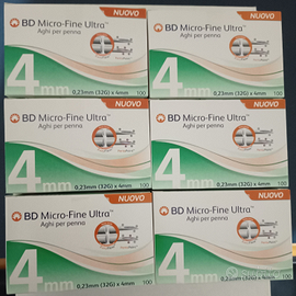 600 Aghi BD per penna da 4 mm. 32G