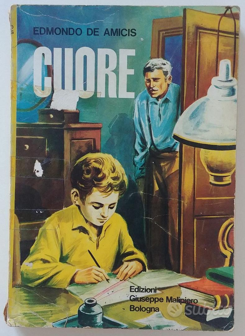 center> LIBRO CUORE – Edmondo De Amicis  Copertine libri vintage, Libri,  Copertina libro vintage