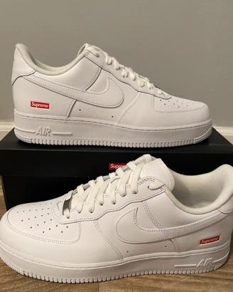 NIKE AIR FORCE ONE LOW SUPREME BIANCA
