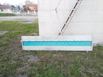 Sponde in alluminio L 3000 x H 600 mm