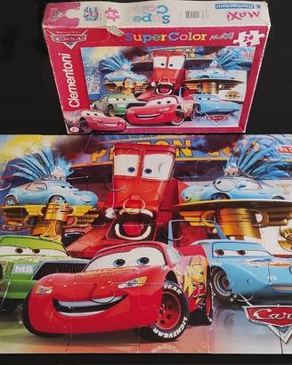 Puzzle Cars Disney 24 pezzi + tessere Memo REGAL0