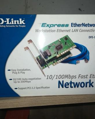 Scheda Rete Ethernet D-Link DFE-528TX 10-100 MBPS