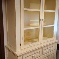 Credenza  con vetrina espositore ceramiche Wald