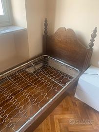letto singolo singolo con rete