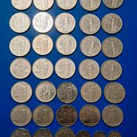 Serie completa delle 100 lire dal 1955 al 1999