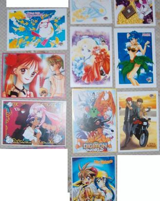 Cartoline vintage japan magazine cards anime manga