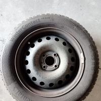 4 ruote invernali 185/65 R15 con cerchioni