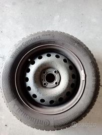 4 ruote invernali 185/65 R15 con cerchioni