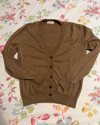 Cardigan con scollo a V in lana di Lazzari