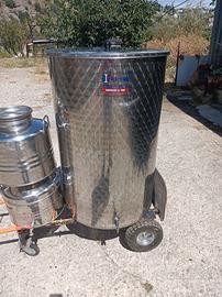 contenitore per olio alimentare lt300 acciaio inox