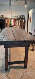 TAVOLO RUSTICO IN LEGNO MASSELLO