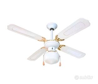 Ventilatore decorativo soffitto con luce 60w con 4